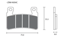 Pastillas de freno ZCOO N004 EXC Endurance (Pinzas NISSIN)