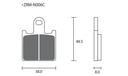 Pastillas de freno ZCOO N006 EX Race (Pinzas NISSIN)