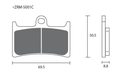 Pastillas de freno ZCOO S001 EX Race (Pinzas SUMITOMO)