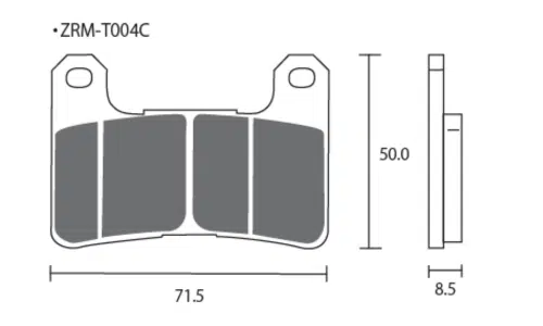 Pastillas de freno ZCOO T004 EX Race (Pinzas TOKICO)