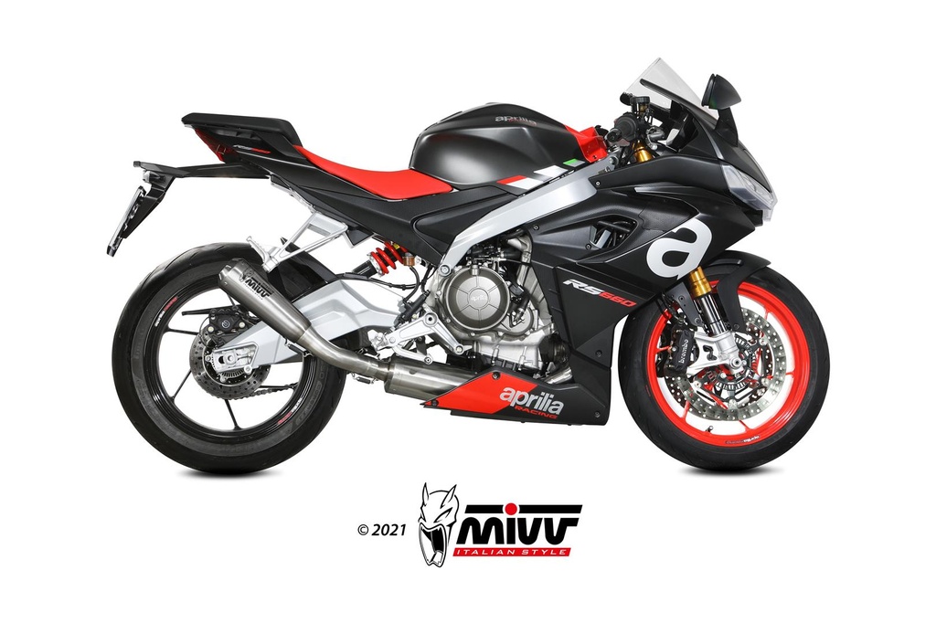 Mivv Full system 2x1 X-M1 titan Aprilia RS 660 2020-24 / Tuono 660 2021-23