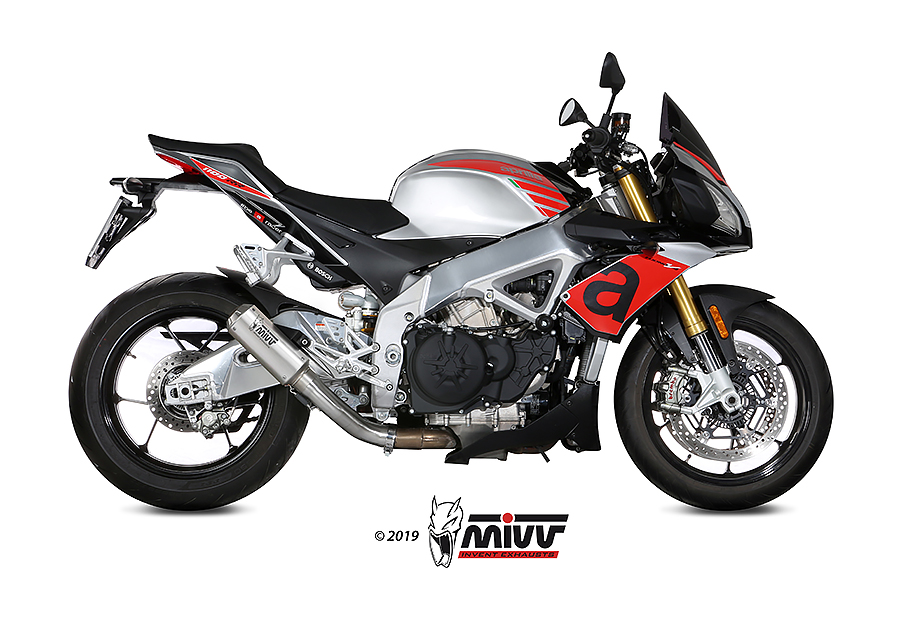 Mivv Slip-On Mk3 St. Steel Aprilia Tuono V4 1100 2018-20