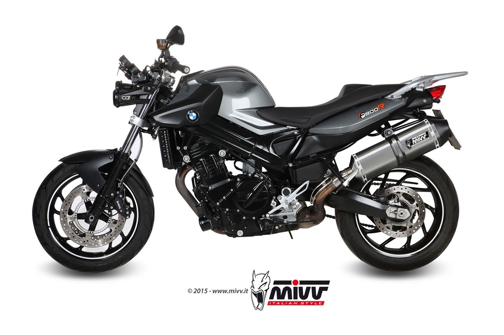 Mivv Slip-On Speed edge St. Steel con tapa carbono BMW F 800 R / GT 2009-20