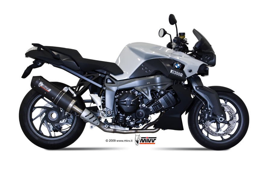 Mivv Slip-On Oval carbono con tapa carbono BMW K 1300 R / S 2009-16