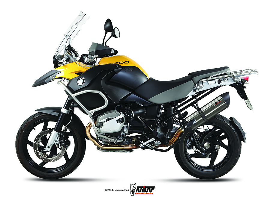 Mivv Slip-On Suono St. Steel con tapa carbono BMW R 1200 GS / Adventure 2010-12