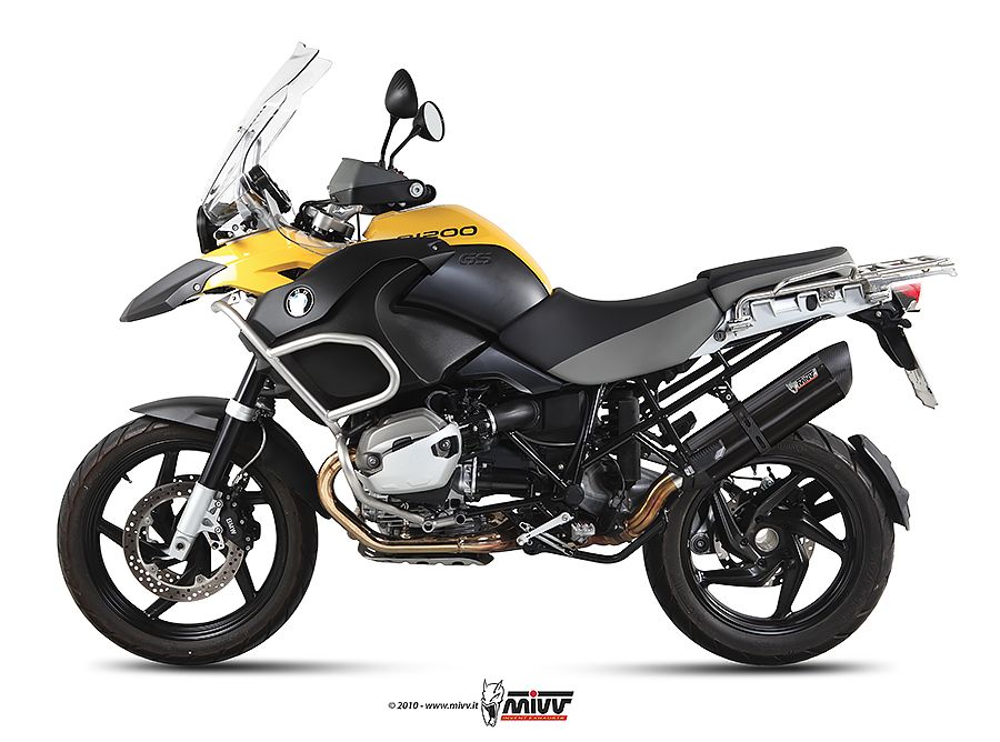 Mivv Slip-On Suono black con tapa carbono BMW R 1200 GS / Adventure 2010-12