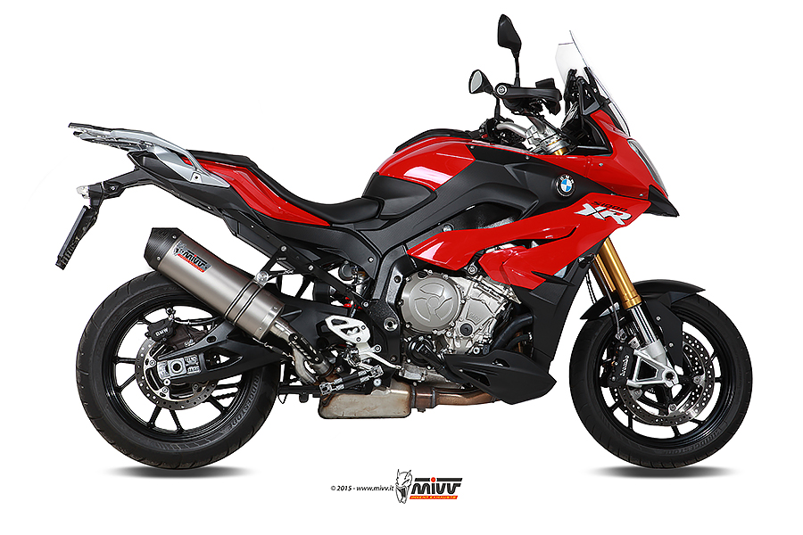 Mivv Slip-On Oval titan con tapa carbono BMW S 1000 XR 2015-19