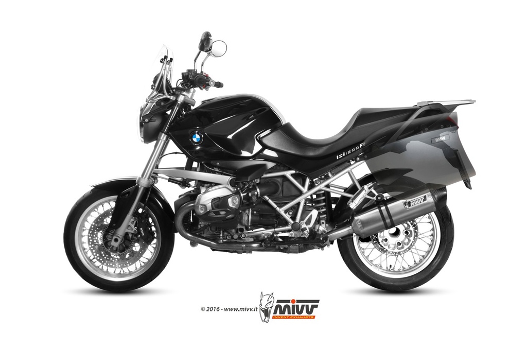 Mivv Slip-On Speed edge St. Steel con tapa carbono BMW R 1200 R 2011-14