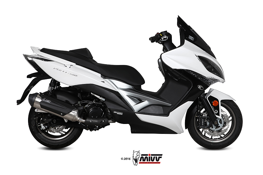 Mivv Full system 1x1 Urban St. Steel Kymco Xciting 400 2013-16