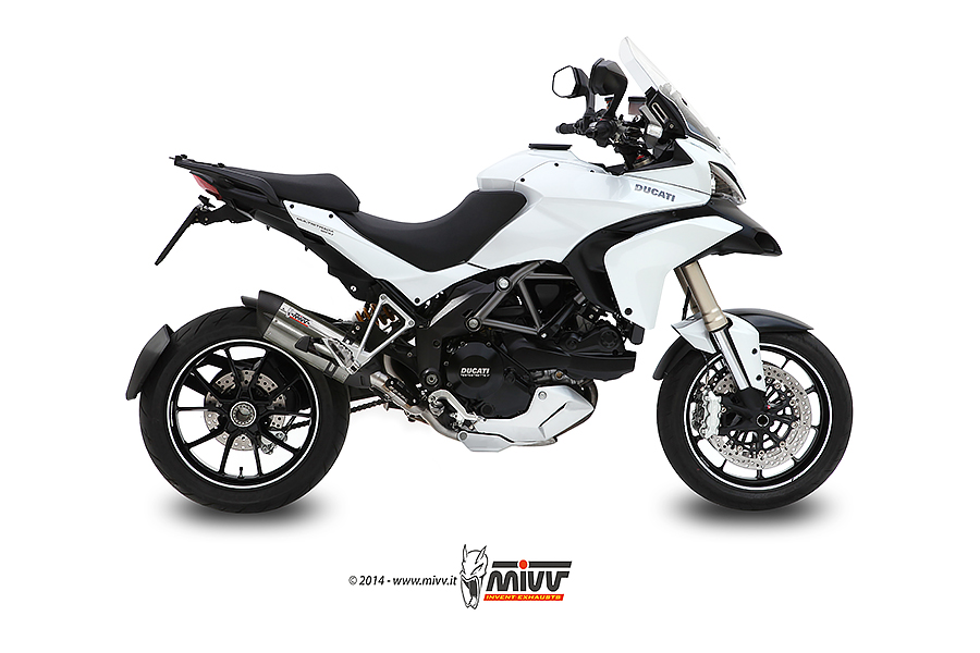 Mivv Slip-On Suono St. Steel con tapa carbono Ducati Multistrada 1200 2010-14