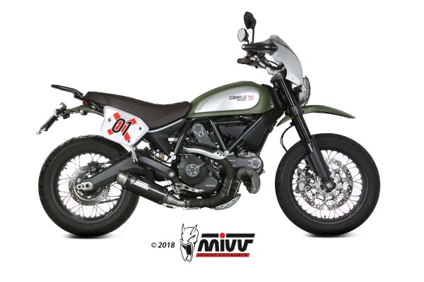 Mivv Slip-On GP Pro carbono Ducati Scrambler 800 2015-20