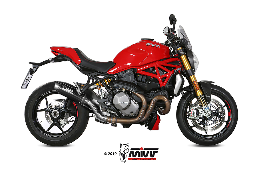 Mivv Slip-On GP Pro carbono Ducati Monster 821 2018-20 / Monster 1200 2017-21