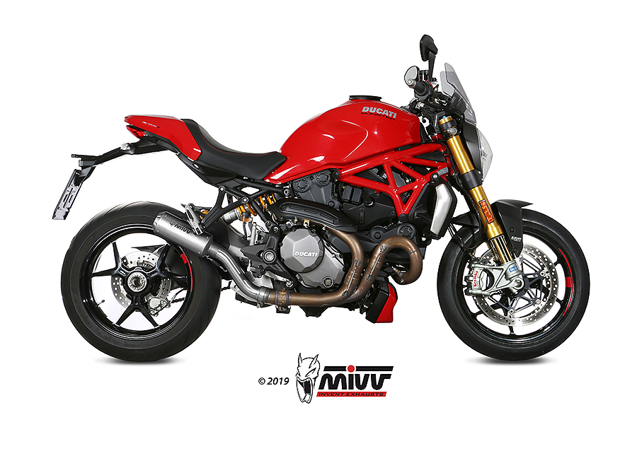 Mivv Slip-On Mk3 St. Steel Ducati Monster 821 2018-20 / Monster 1200 2017-21