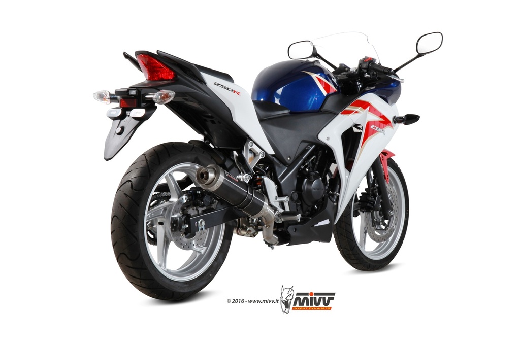 Mivv Slip-On GP black Honda CBR 250 R 2011-14