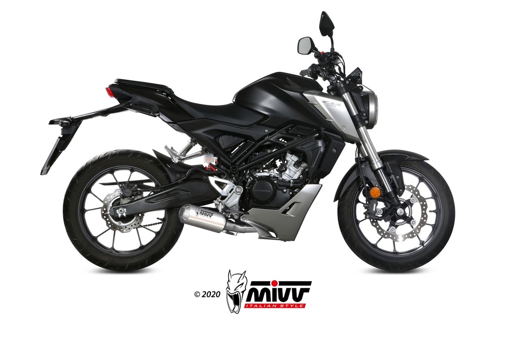 Mivv Full system 1x1 MK3 St. Steel Honda CB 125 R 2018-20