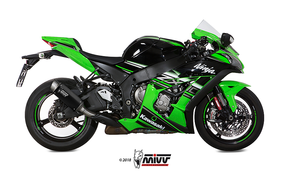 Mivv Slip-On GP Pro black Kawasaki ZX-10 R / RR / SE 2016-24