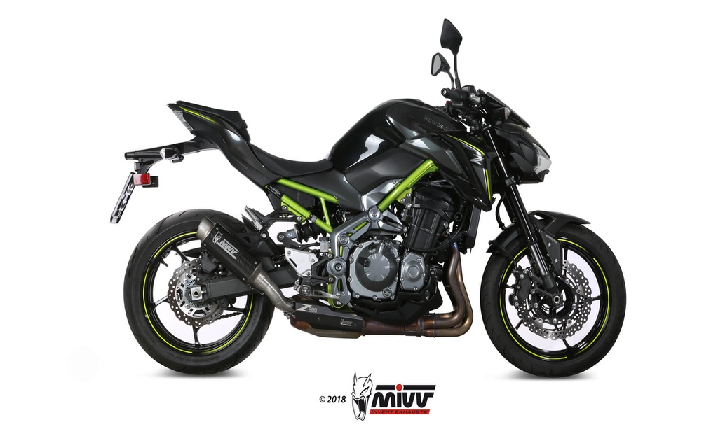 Mivv Slip-On GP Pro carbono Kawasaki Z900 2017-19 / Z900 A2 (35 KW / 70 KW) 2017-24