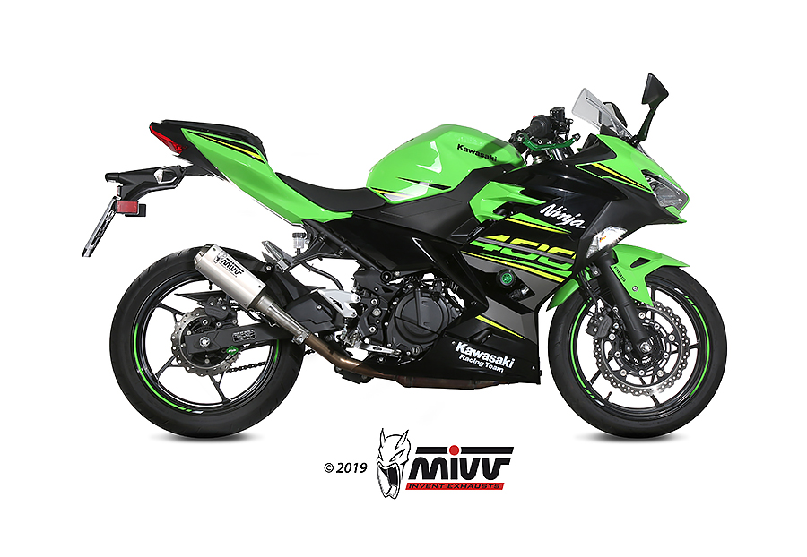 Mivv Slip-On Mk3 St. Steel Kawasaki Ninja 400 2018-20 / Z400 2019-20