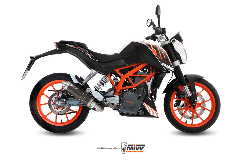 Mivv Full system 1x1 GP carbon KTM 390 Duke 2013-16