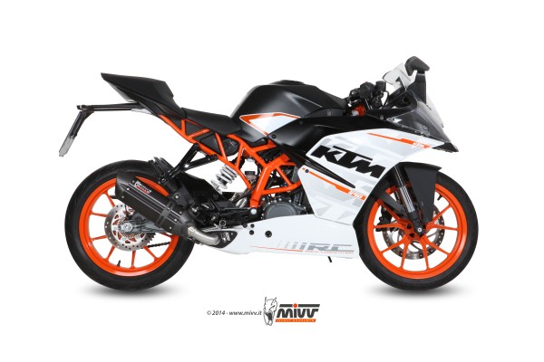 Mivv Full system 1x1 Suono black con tapa carbono KTM RC 390 2014-16