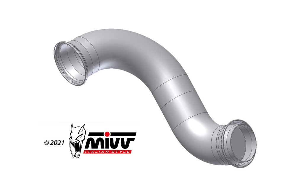 Mivv Tubo no kat (compatible con Silencioso Mivv y Original) KTM 790 Duke 2018-20 / 890 Duke 2020-23