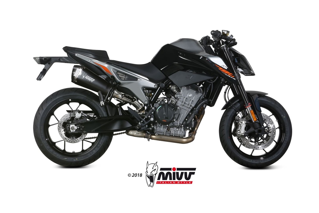 Mivv Slip-On Delta Race black KTM 790 Duke 2018-20 / 890 Duke 2020-23