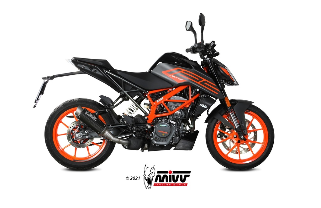 Mivv Slip-On GP Pro carbono KTM 125 Duke 2021-23