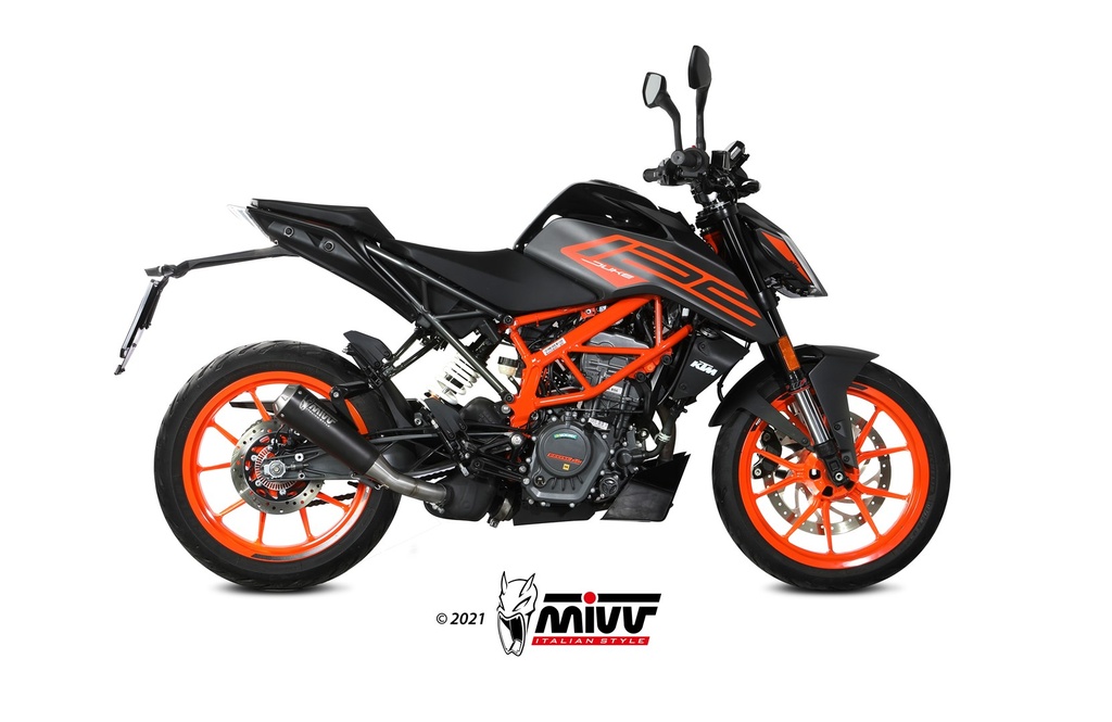 Mivv Slip-On X-M1 black KTM 125 Duke 2021-23