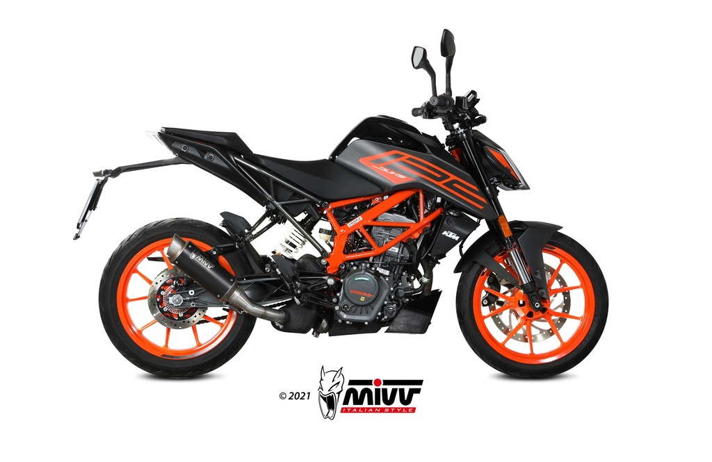 Mivv Slip-On GP Pro black KTM 125 Duke 2021-23