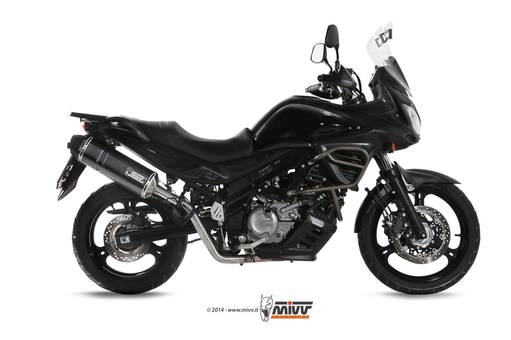 Mivv Full system 2x1 Speed edge black Suzuki DL V-Strom 650 2012-16