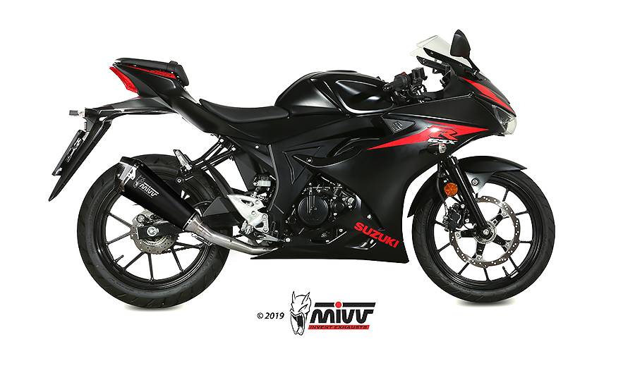 Mivv Full system 1x1 Delta Race black Suzuki GSX-R 125 / GSX-S 125 2017-20