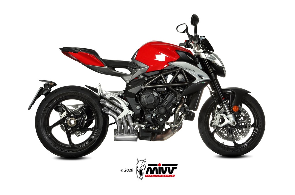 Mivv Slip-On Speed edge St. Steel MV Agusta Brutale 800 RR 2017-20