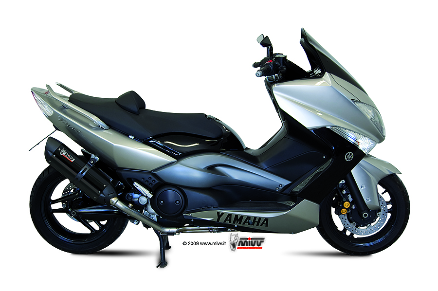 Mivv Full system 2x1 Suono black con tapa carbono Yamaha T-MAX 500 2008-11