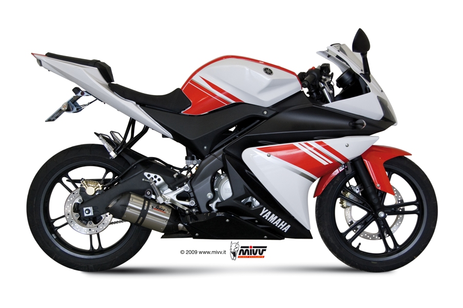 Mivv Full system 1x1 Suono St. Steel con tapa carbono Yamaha YZF R125 2008-13