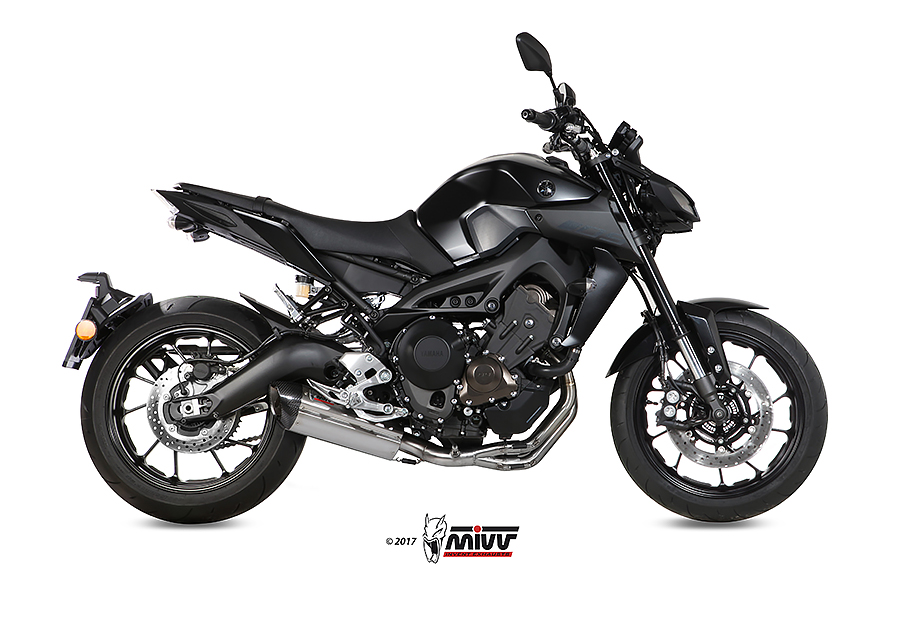 Mivv Full system 3x1 Suono St. Steel con tapa carbono Yamaha MT-09 / FZ-09 2013-20