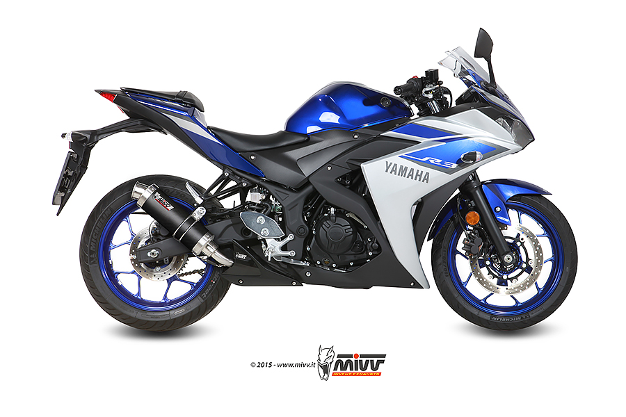 Mivv Slip-On GP carbon Yamaha YZF R25 / YZF R3 2015-24