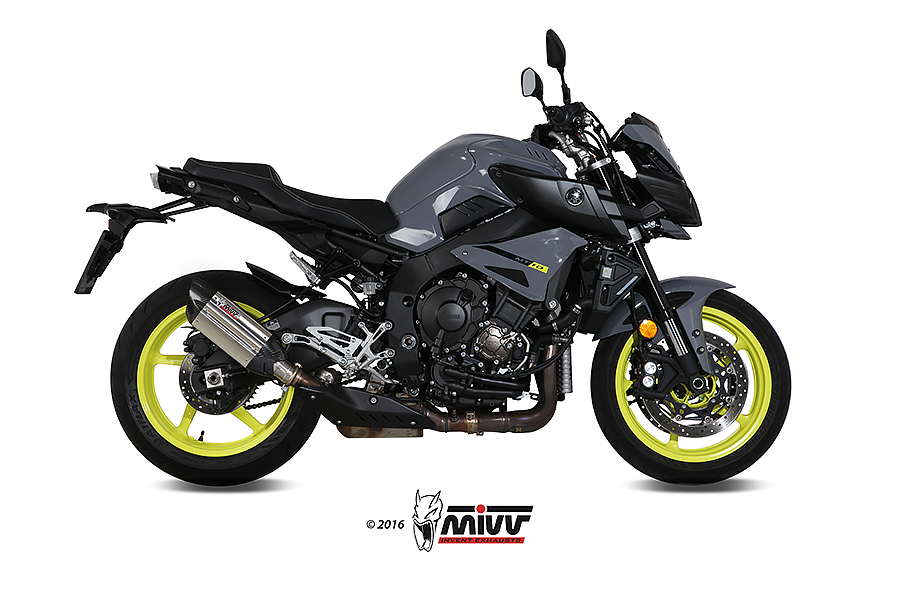 Mivv Slip-On Suono St. Steel con tapa carbono Yamaha MT-10 / FZ-10 2016-22