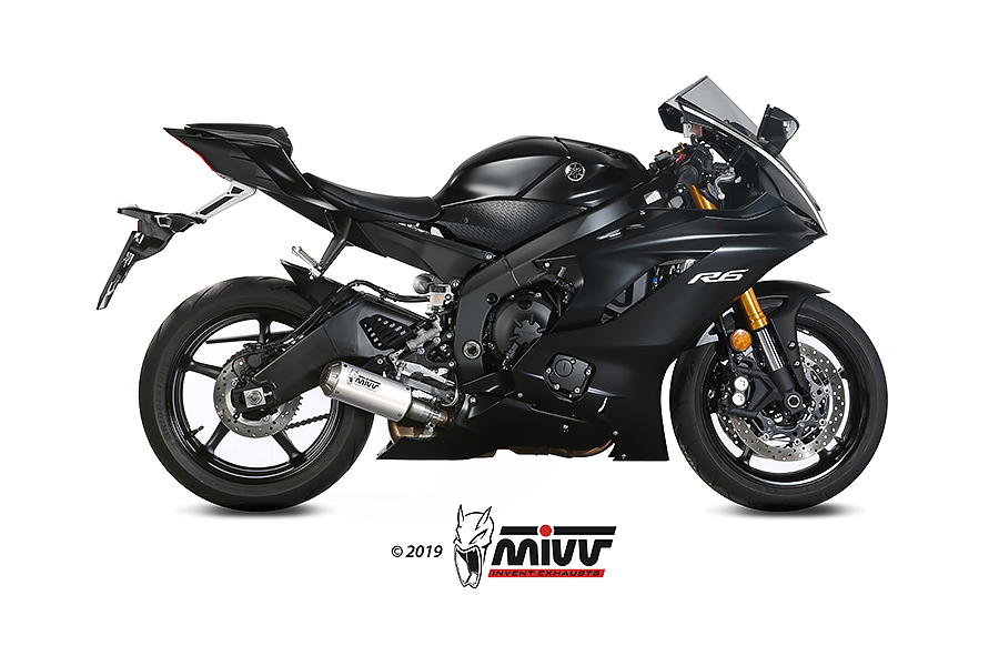 Mivv Slip-On Mk3 St. Steel Yamaha YZF 600 R6 2017-23