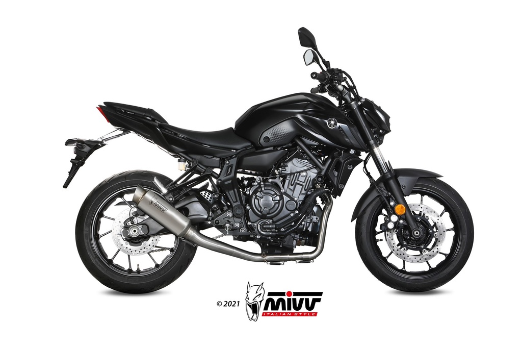 Mivv Full system 2x1 GP Pro titan Yamaha MT-07 / FZ-07 2021-24