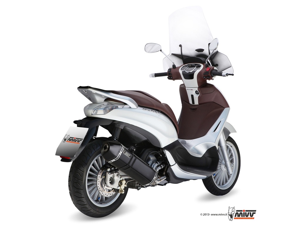 Mivv Full system 1x1 Speed edge black Piaggio Beverly 300 2010-16