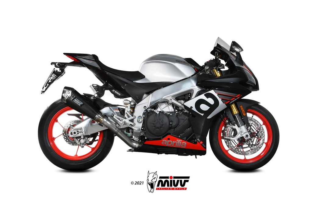 Mivv Slip-On Delta Race carbono Aprilia RSV4 2017-20