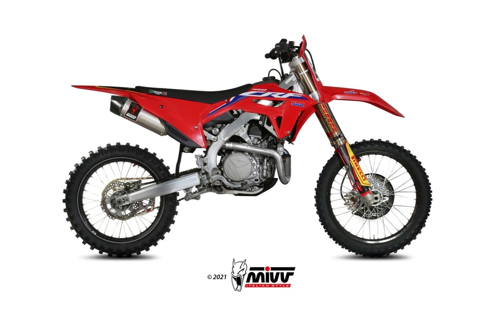 Mivv Slip-On Oval St. Steel Honda CRF 450 2021-24