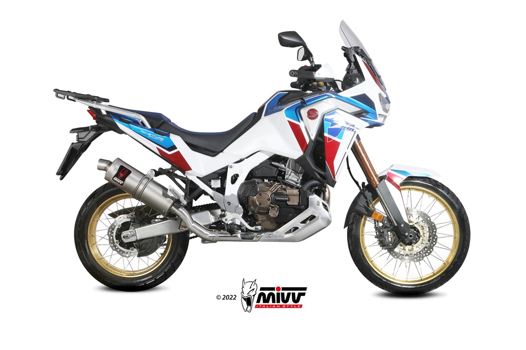 Mivv Slip-On Dakar St. Steel Honda CRF 1100 L Africa Twin 2020-24