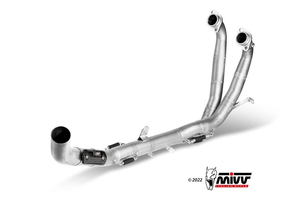 Mivv Tubo no kat (compatible con silenciadores Mivv y Originales) Aprilia Tuareg 660 2022-24