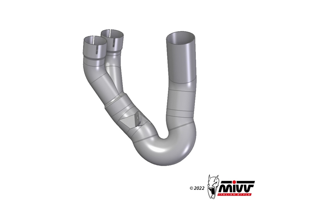 Mivv Tubo no kat (compatible con silenciadores Mivv y Originales) Ducati Hypermotard 950 2021-24