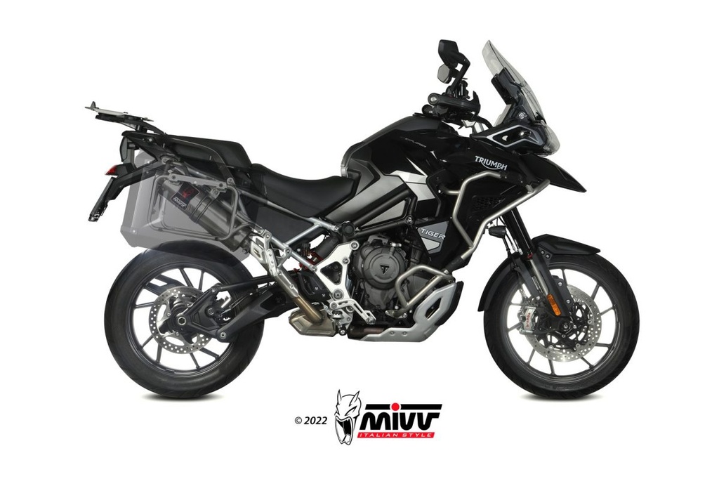 Mivv Slip-On Dakar St. Steel Triumph Tiger 1200 GT / Rally 2021-24