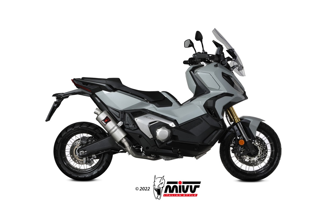 Mivv Slip-On Dakar St. Steel Honda X-ADV 750 2017-24