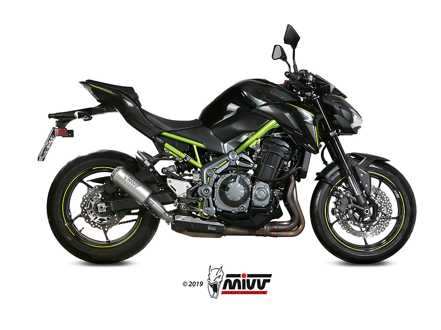 Mivv Slip-On Mk3 St. Steel Kawasaki Z900 A2 (35 KW / 70 KW) 2017-24