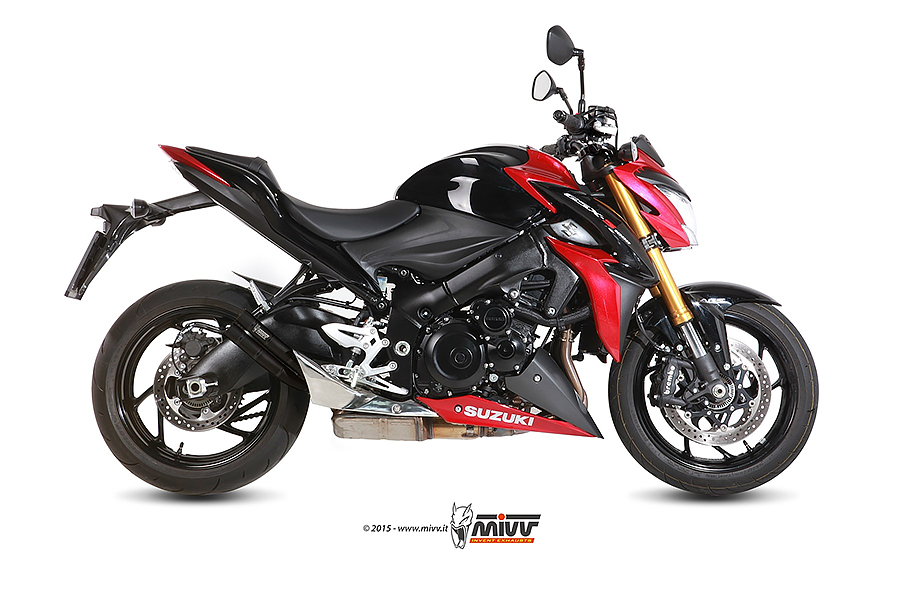 Mivv Slip-On Double Gun black Suzuki GSX-S 1000 / 1000 F 2015-20