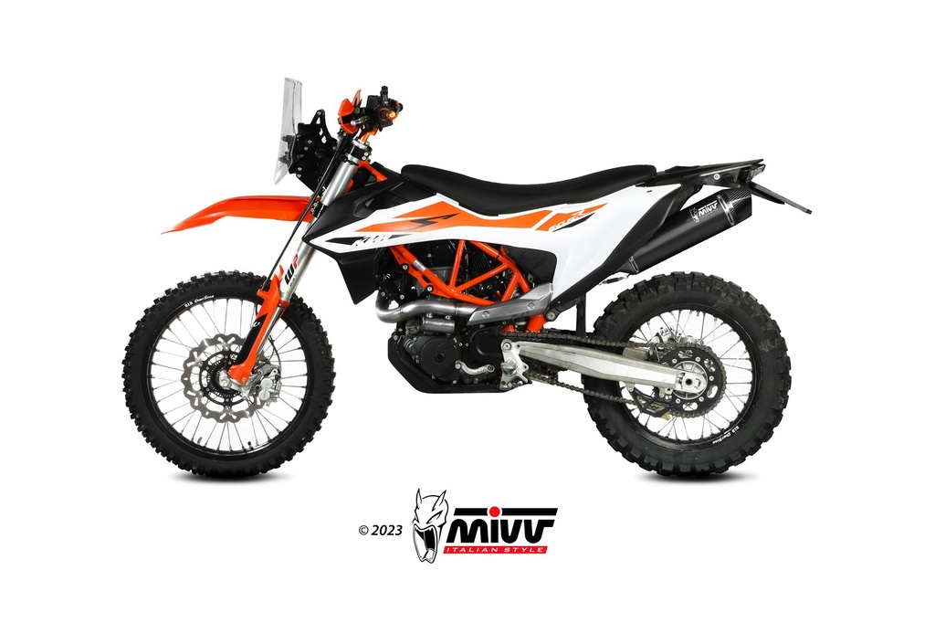 Mivv Slip-On STR1 black KTM 690 Enduro R / 690 SMC R 2019-23